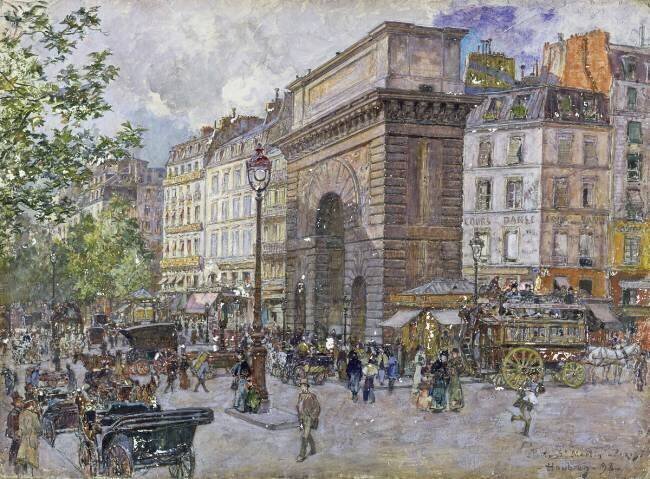 The Porte Saint-Martin Frédéric Anatole Houbron
