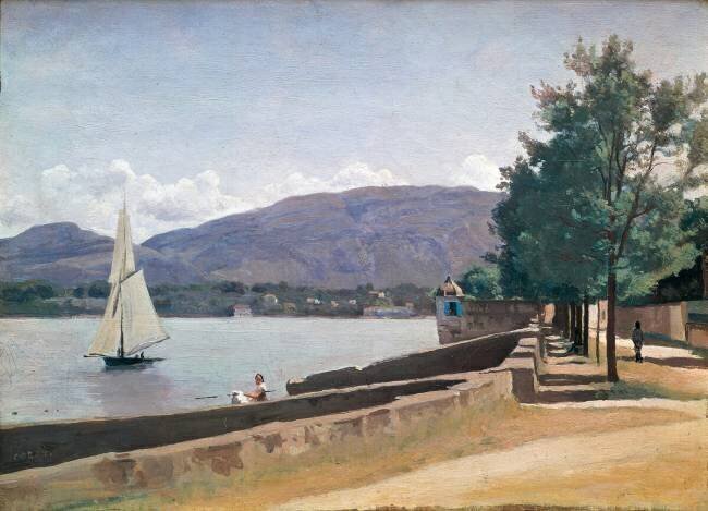 The Quai des Paquis Jean-Baptiste Camille Corot