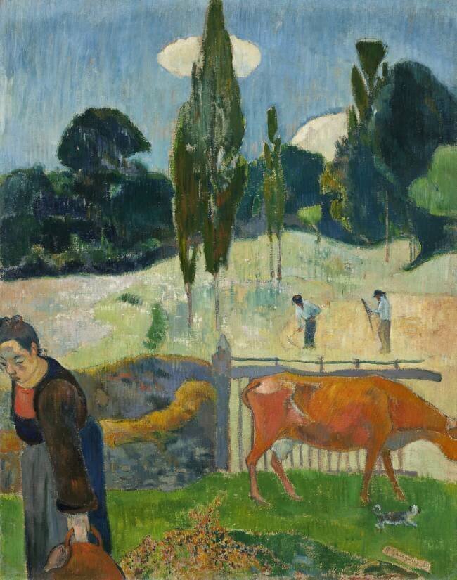 The Red Cow Paul Gauguin