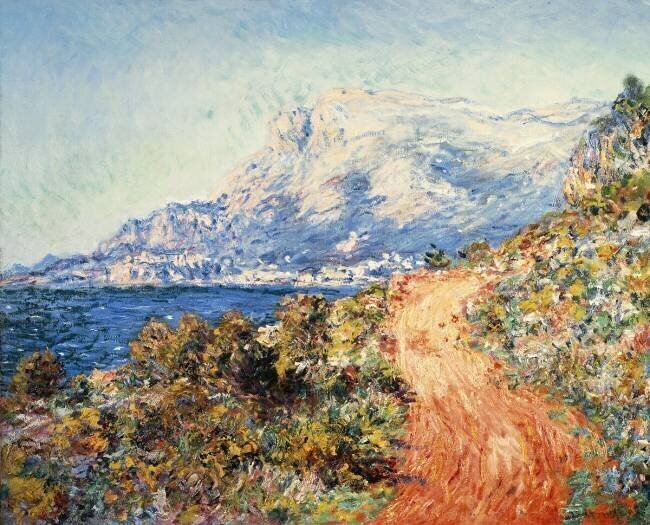 The Red Road near Menton Claude Monet