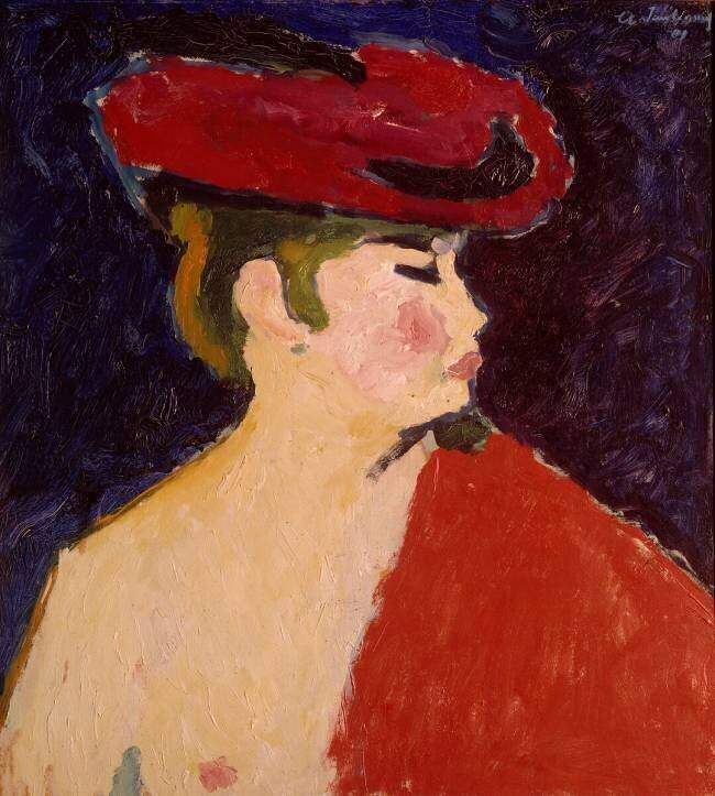 The red shawl Alexej von Jawlensky