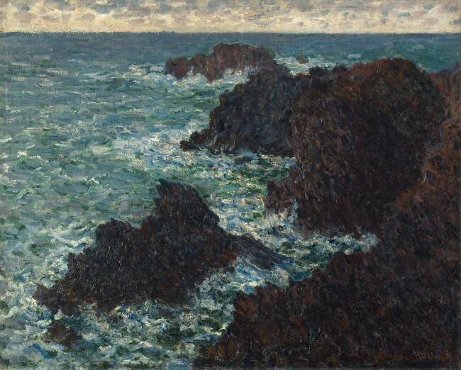 The Rocks at Belle-Île, the wild coast Claude Monet
