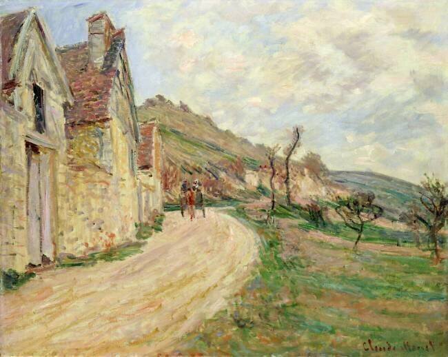 The Rocks at Falaise Claude Monet