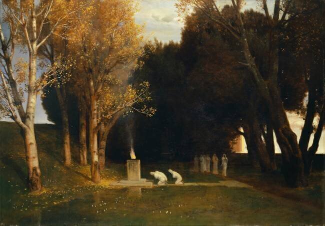 The sacred grove Arnold Böcklin
