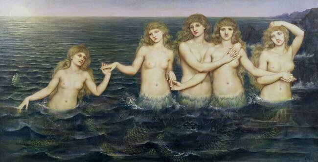 The Sea Maidens Evelyn de Morgan