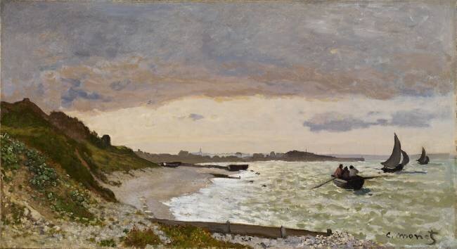 The Seashore at Sainte-Adresse Claude Monet