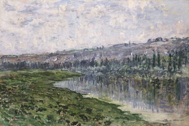 The Seine and the Hills of Chantemsle Claude Monet