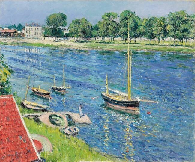 The Seine at Argenteuil Gustave Caillebotte