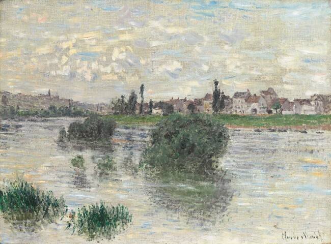 The Seine at Lavacourt Claude Monet