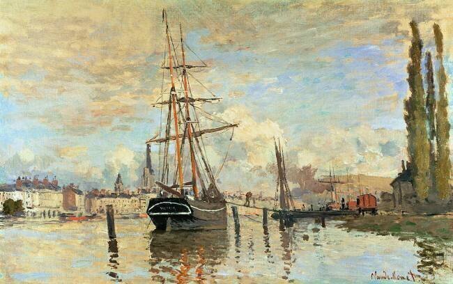 The Seine at Rouen Claude Monet