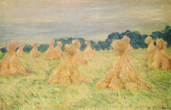The Small Haystacks Claude Monet