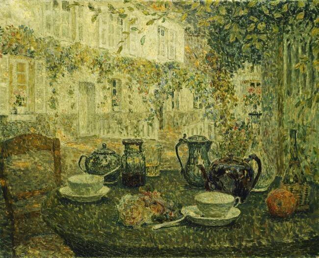 The Stone Table Henri Le Sidaner