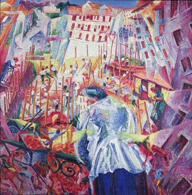 The Street enters the House Umberto Boccioni