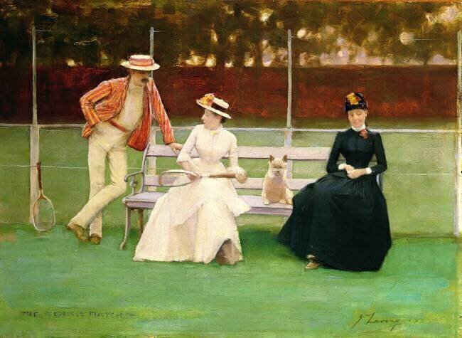 The Tennis Match John Lavery