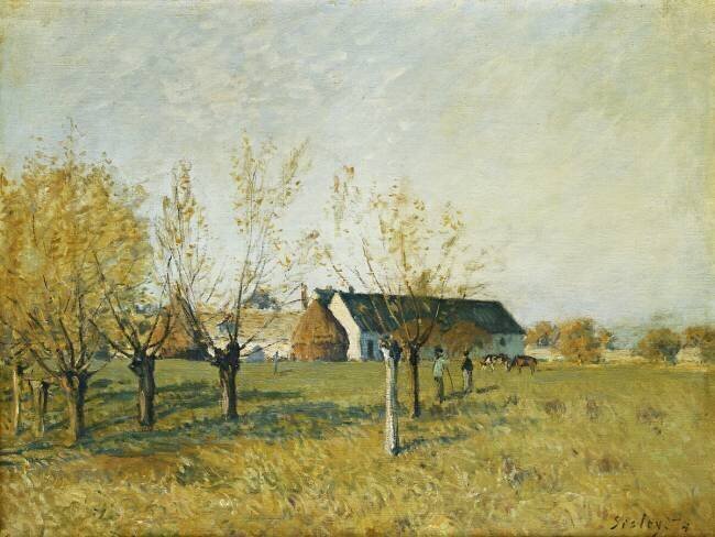 The Trou d'Enfer Farm Alfred Sisley