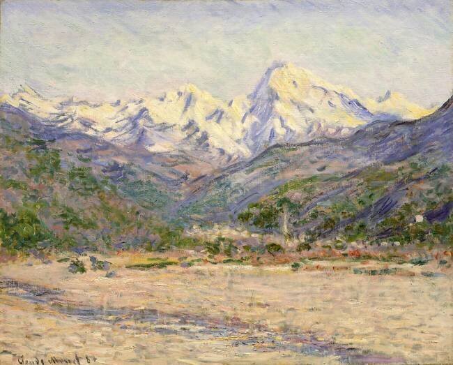 The Valley of the Nervia Claude Monet