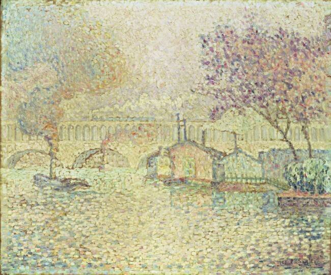 The Viaduct at Auteuil Paul Signac