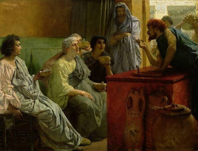 The Wine Shop Lawrence Alma-Tadema