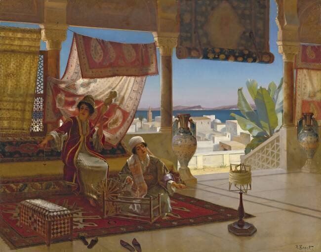 The Wool Spinners Rudolf Ernst