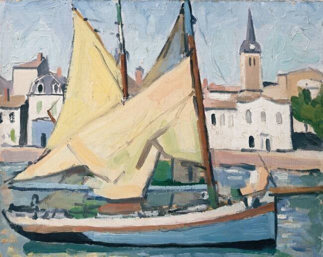 The Yacht and the Church, La Chaume Albert Marquet
