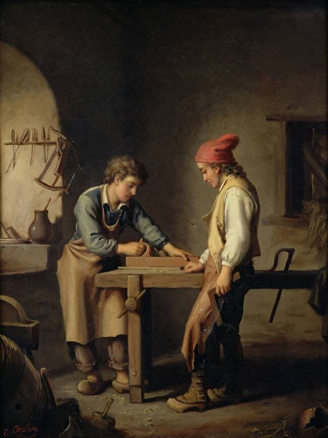 The Young Apprentice Edouard Amable Onslow