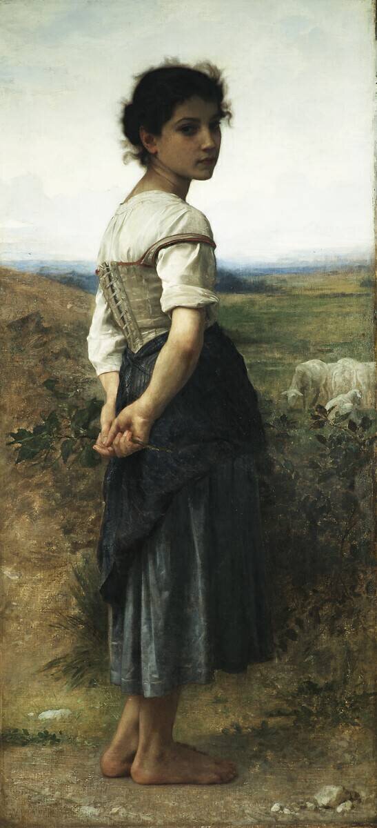 The Young Shepherdess William Bouguereau
