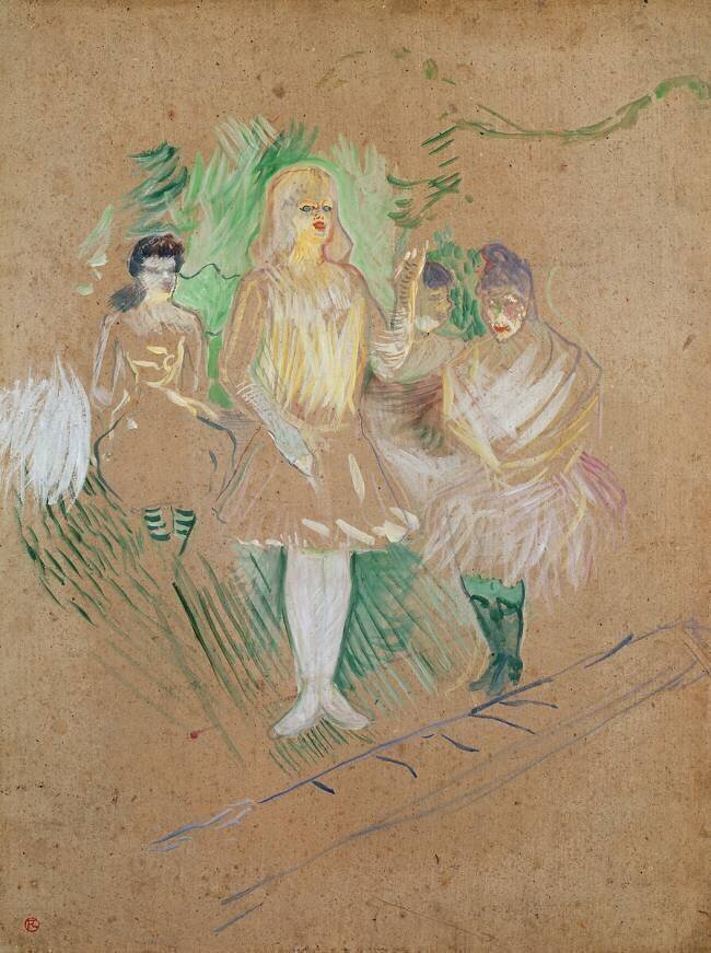 Three Figures at the Folies-Bergères Henri de Toulouse-Lautrec