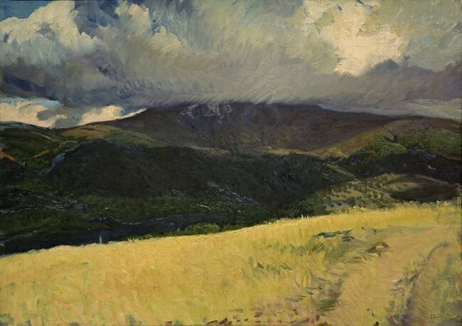 Thunderstorm over Peñalara Joaquin Sorolla y Bastida