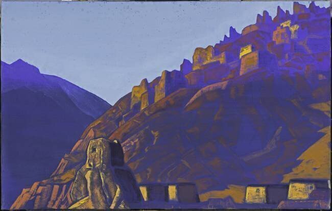 Tibetan landscape Nicholas Roerich
