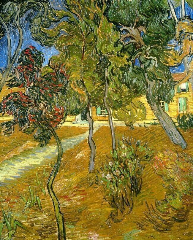 Trees in the Asylum Gardens Vincent van Gogh
