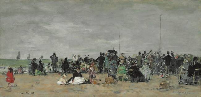 Trouville Beach Eugène Boudin