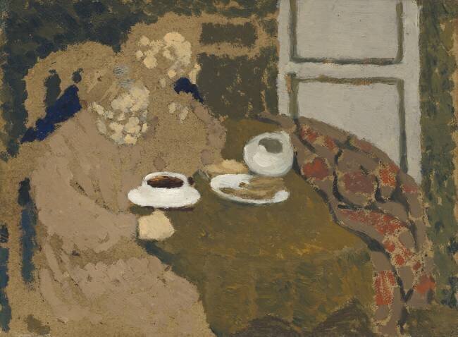Two Women Drinking Coffee Edouard Vuillard