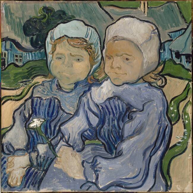 Two Young  Girls Vincent van Gogh