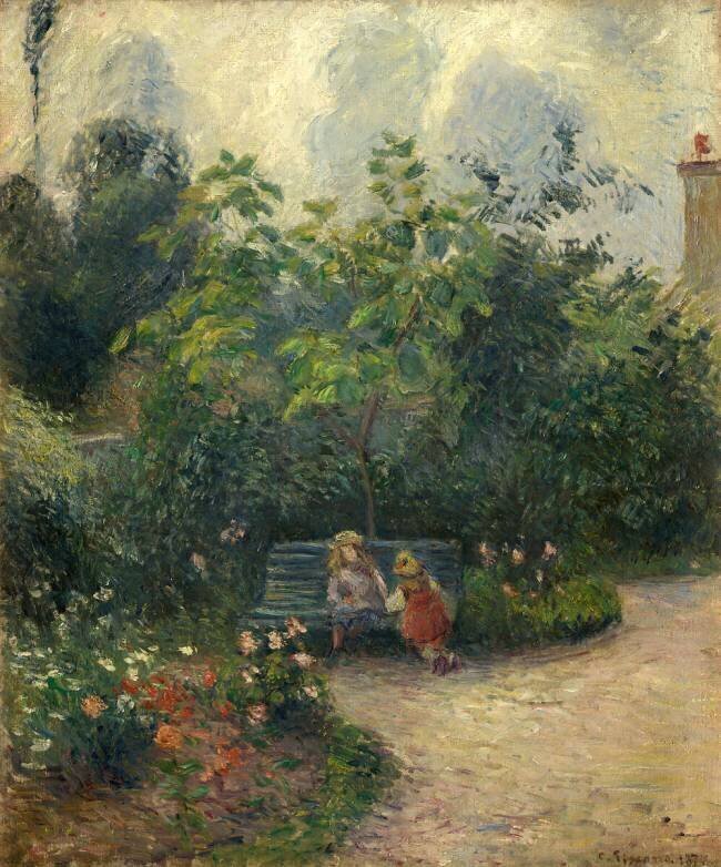 Un coin de jardin à L'Hermitage (le jardin des Mathurins) Camille Pissarro