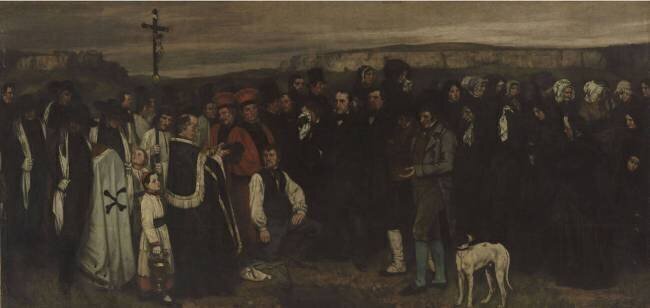 Un enterrement à Ornans Gustave Courbet
