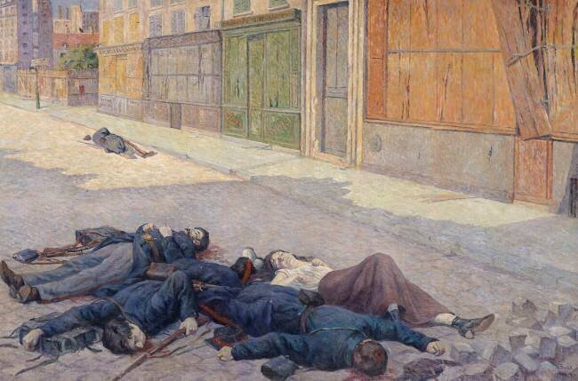 Une rue de Paris en mai 1871 ou La Commune Maximilien Luce