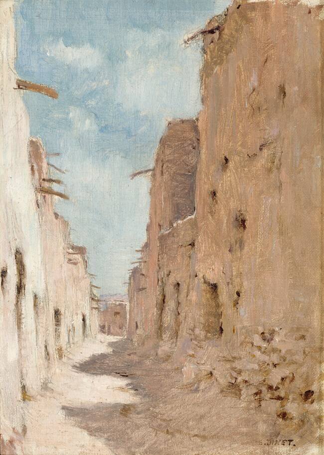 Une rue à Laghouat, Algérie Etienne Dinet