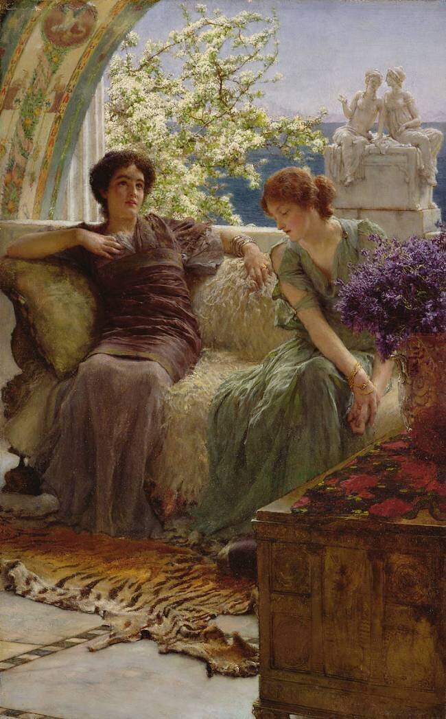 Unwelcome Confidence Lawrence Alma-Tadema