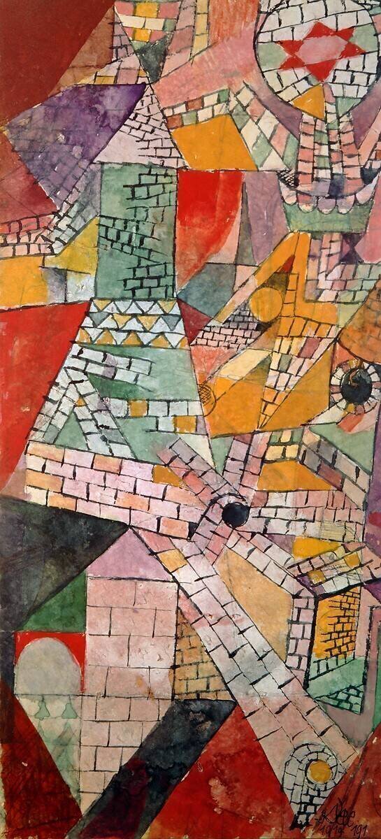 Urban development on a green steeple Paul Klee