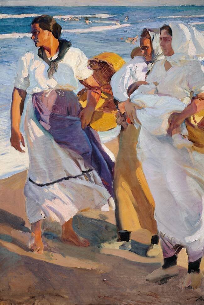 Valencian Fisherwomen Joaquin Sorolla y Bastida