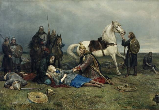 Valkyrie's Death Peter Nicolai Arbo