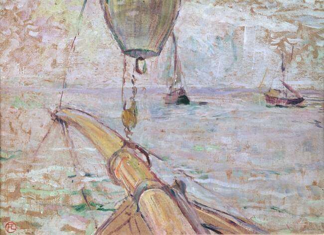 View of Arcachon from the Front of the Yacht Cocorico Henri de Toulouse-Lautrec