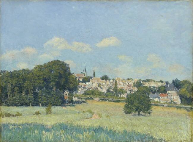 View of Marly-le-Roi: Sunlight Alfred Sisley