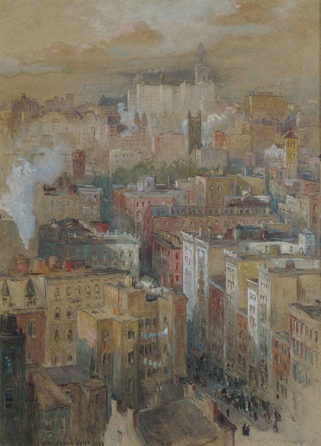 View of New York City Colin Campbell Cooper