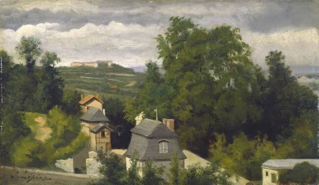 View of the outskirts of Caen Stanislas Victor Edouard Lépine