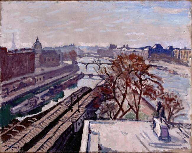 View of the Seine and the Monument to Henry IV Albert Marquet