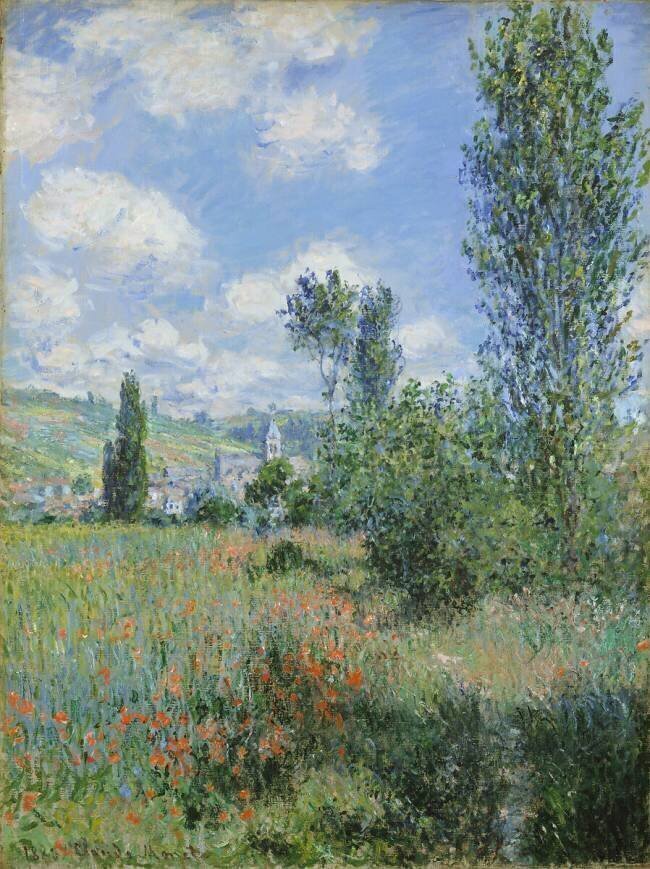 View of Vetheuil Claude Monet