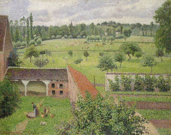 View Through a Window Camille Pissarro