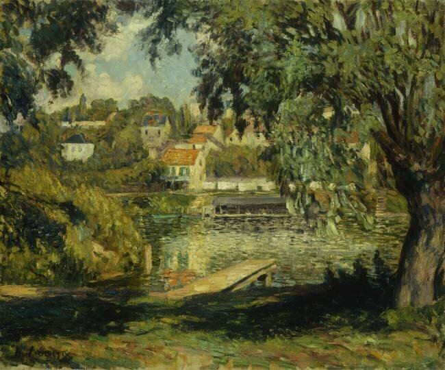 Village on the Banks of the River Henri Lebasque