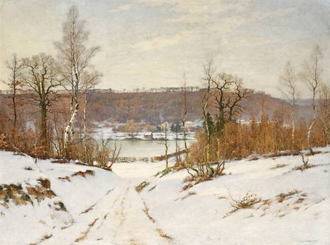 Ville -d'Avray, effet de neige Lucien Simonnet